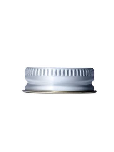 White metal 33-400 lid with standard plastisol liner