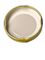 Gold metal 43TW lid with standard plastisol liner
