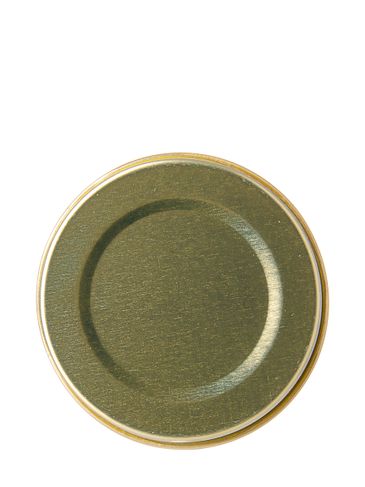 Gold metal 43-400 lid with standard plastisol liner