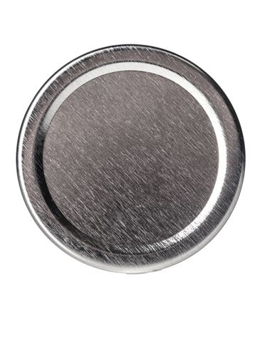 Silver metal 63TW lid with pasteurization-grade plastisol liner