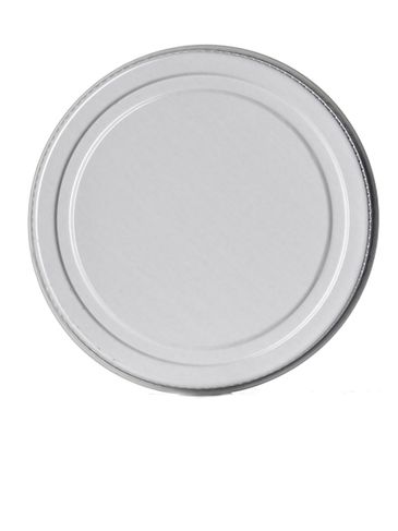 White metal 70-400 lid with standard plastisol liner