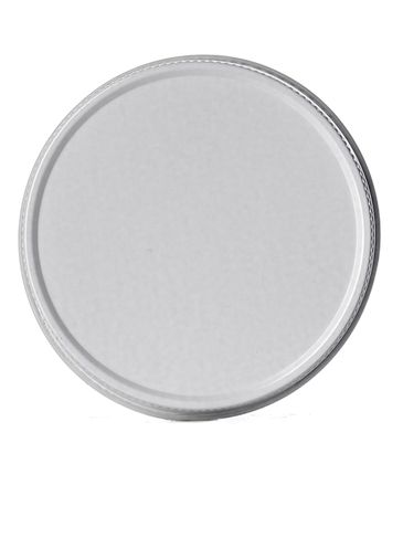 White metal 70-450G lid with standard plastisol liner