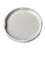 White metal 70TW lid with pasteurization-grade plastisol liner