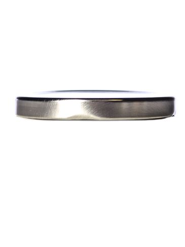Silver metal 70TW lid with pasteurization-grade plastisol liner