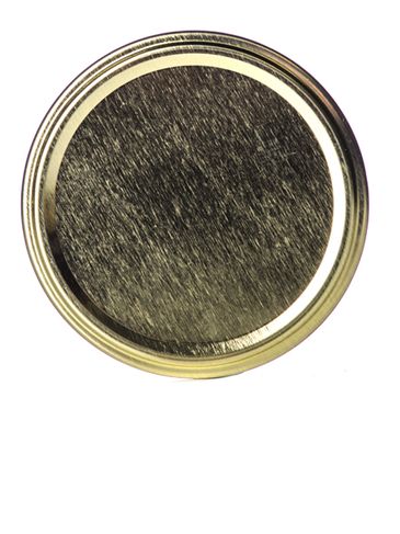 Gold metal 82TW lid with pasteurization-grade plastisol liner