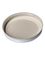 White metal 89-400 lid with standard plastisol liner