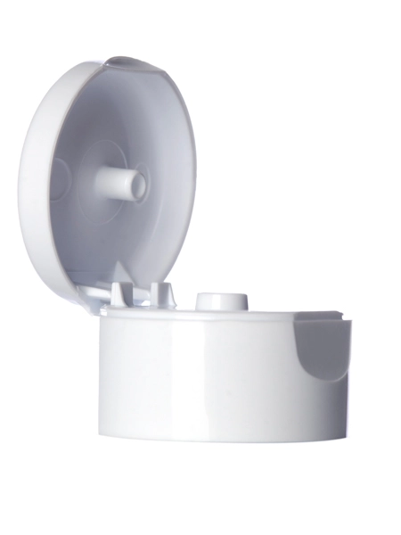 White Plastic 22-400 Fliptop Cap – L037