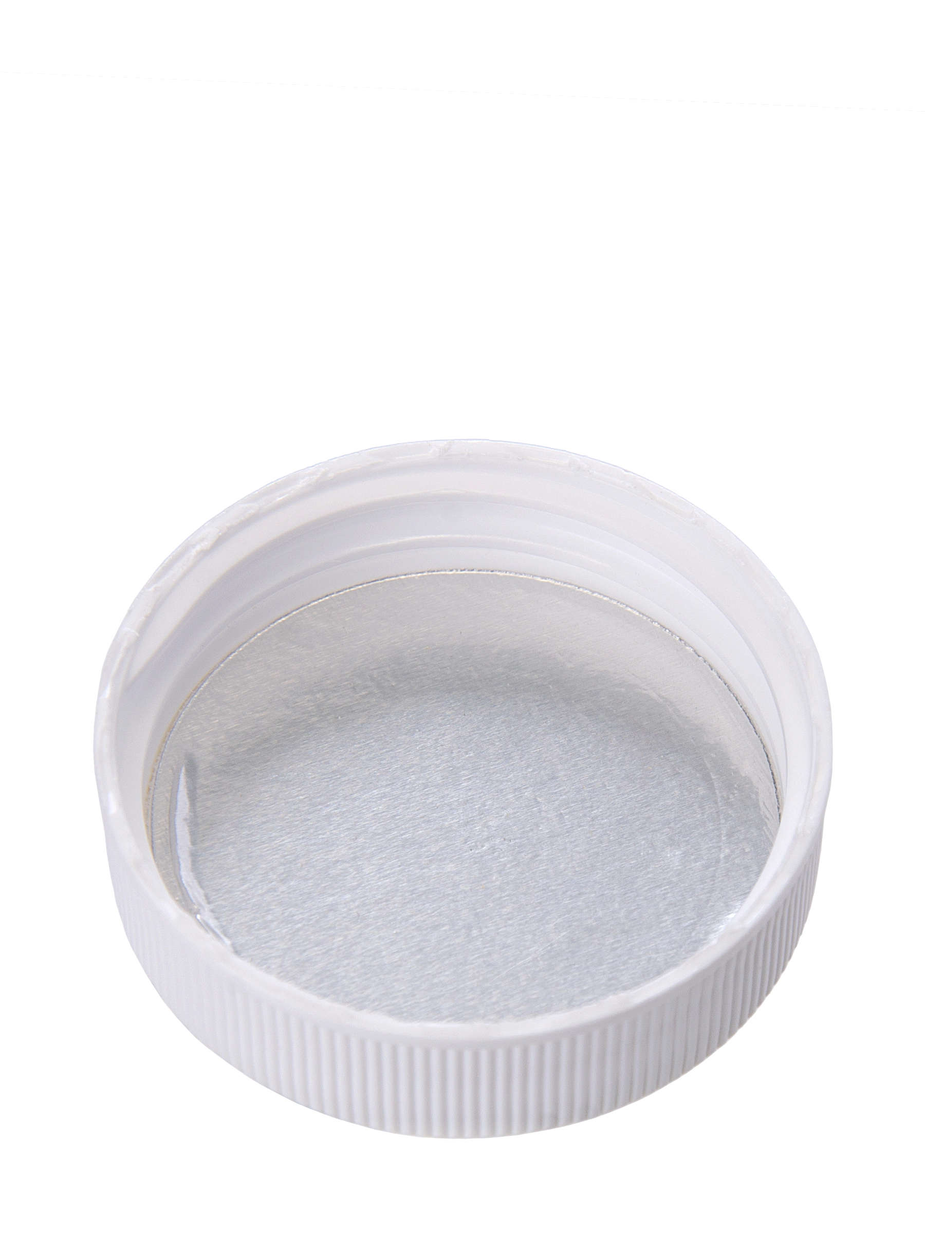 White PP Plastic 38-400 Ribbed Skirt Lid – L049WHH8