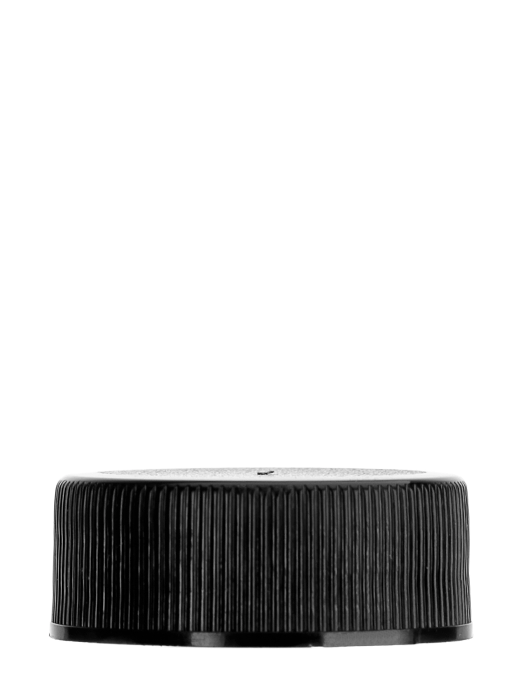 Black PP Plastic 28-400 Ribbed Skirt Lid – L051BKH155