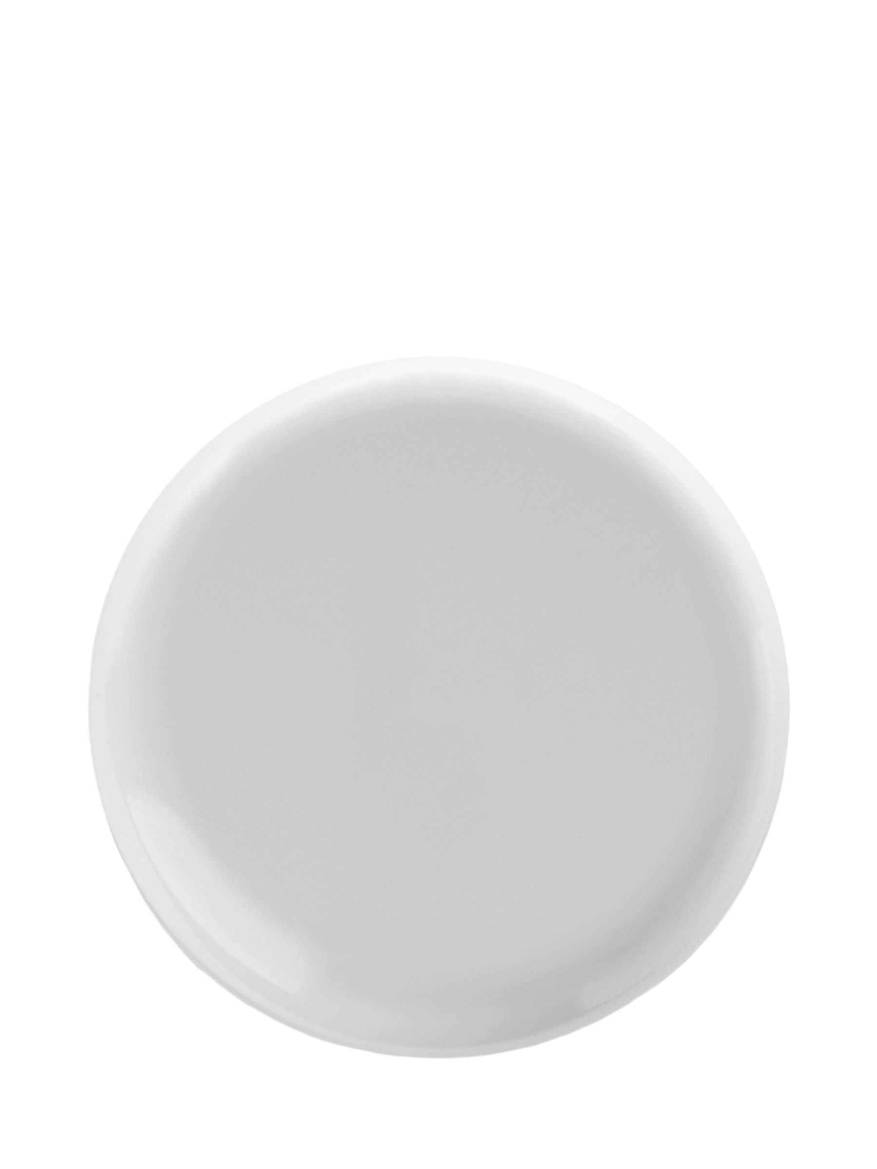 White PP Plastic 48-400 Dome Lid – L055WHF2