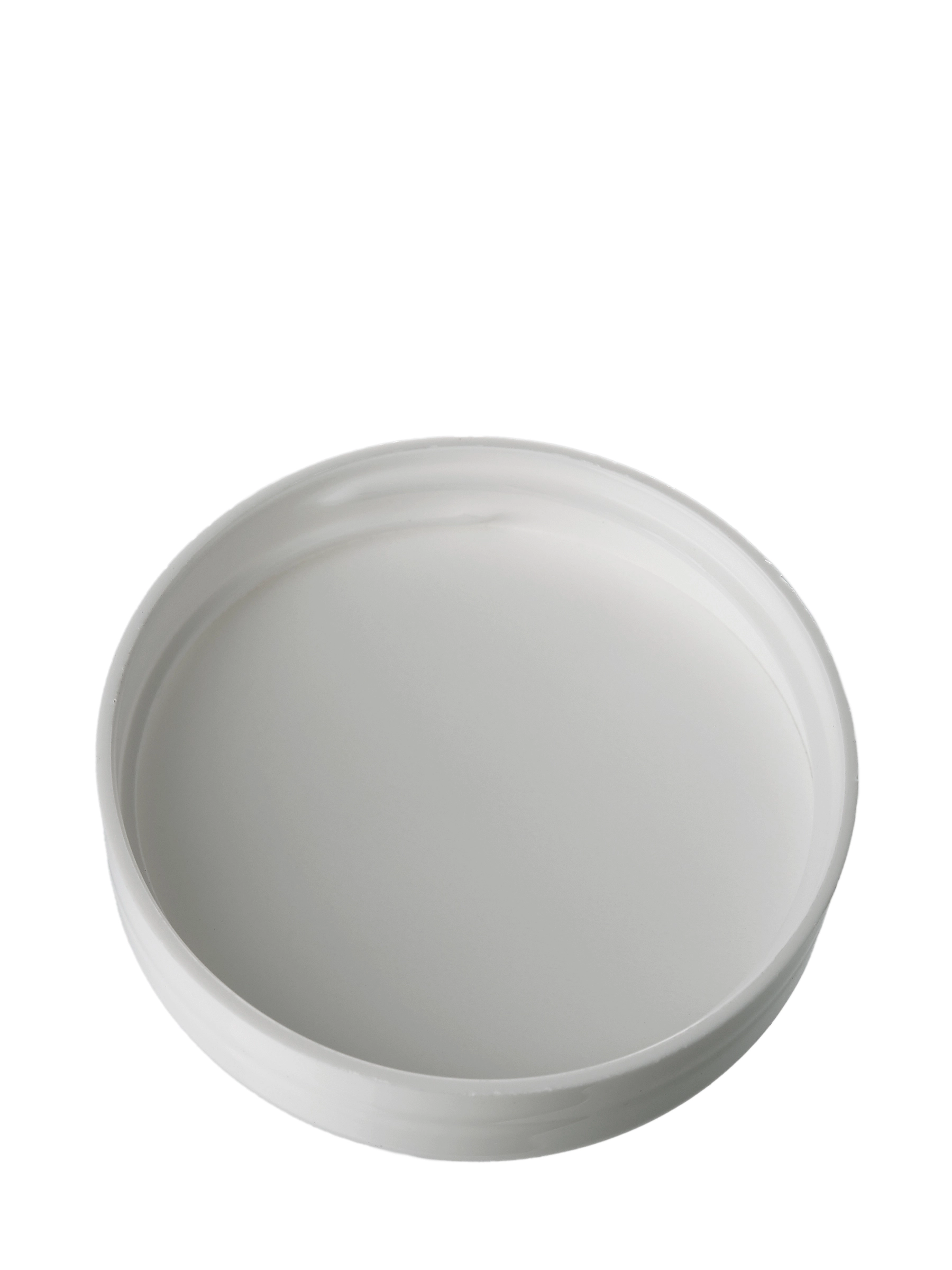 White PP Plastic 48-400 Dome Lid – L055WHF2