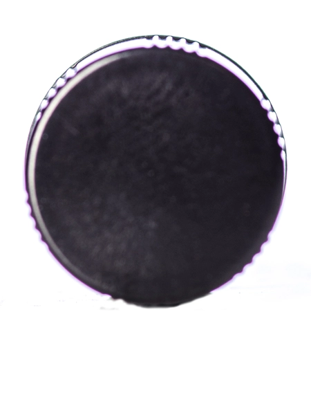 Black Phenolic 13-425 Ribbed Skirt Lid – L065B