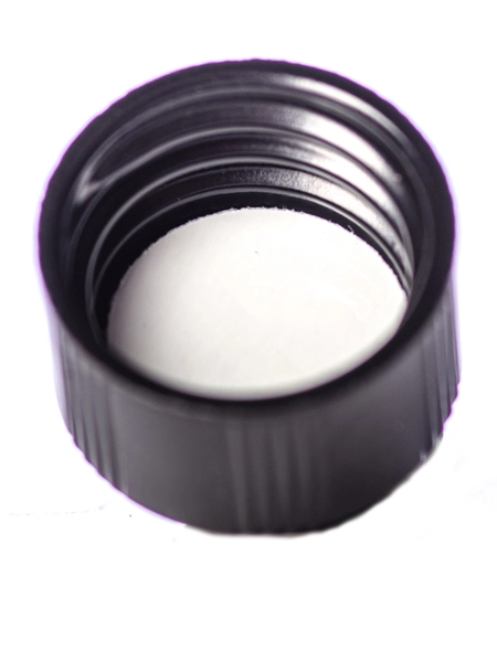 Black Phenolic 13-425 Ribbed Skirt Lid – L065B