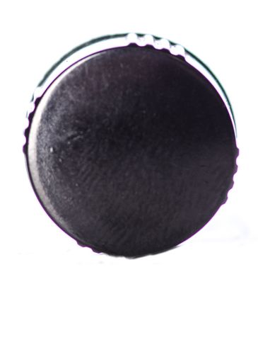 Black phenolic 13-425 lid with PP polycone liner