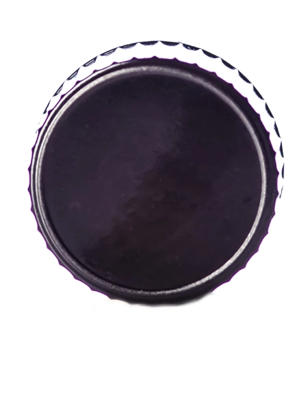 Black PP Plastic 18-400 Ribbed Skirt Lid – L069