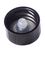 Black phenolic 18-400 lid with LDPE polycone liner