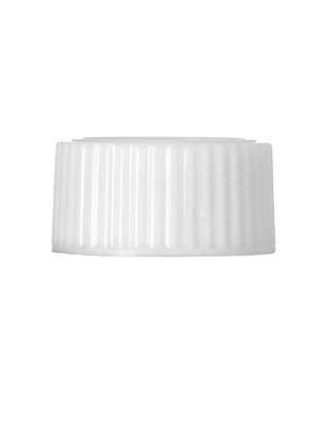 White PP plastic 20-400 lid with LDPE plastic polycone liner