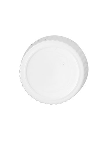 White PP plastic 20-400 lid with LDPE plastic polycone liner