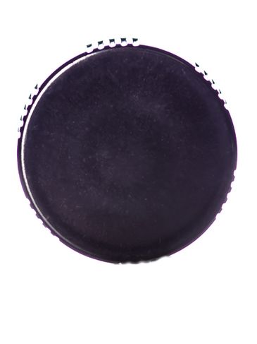 Black phenolic 22-400 lid with LDPE polycone liner