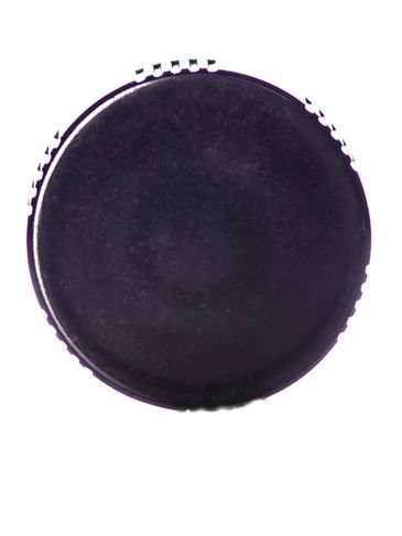 Black PP plastic 22-400 lid with LDPE plastic polycone liner