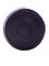 Black PP plastic 22-400 lid with LDPE plastic polycone liner