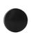 Black PP plastic 28-400 lid with LDPE plastic polycone liner
