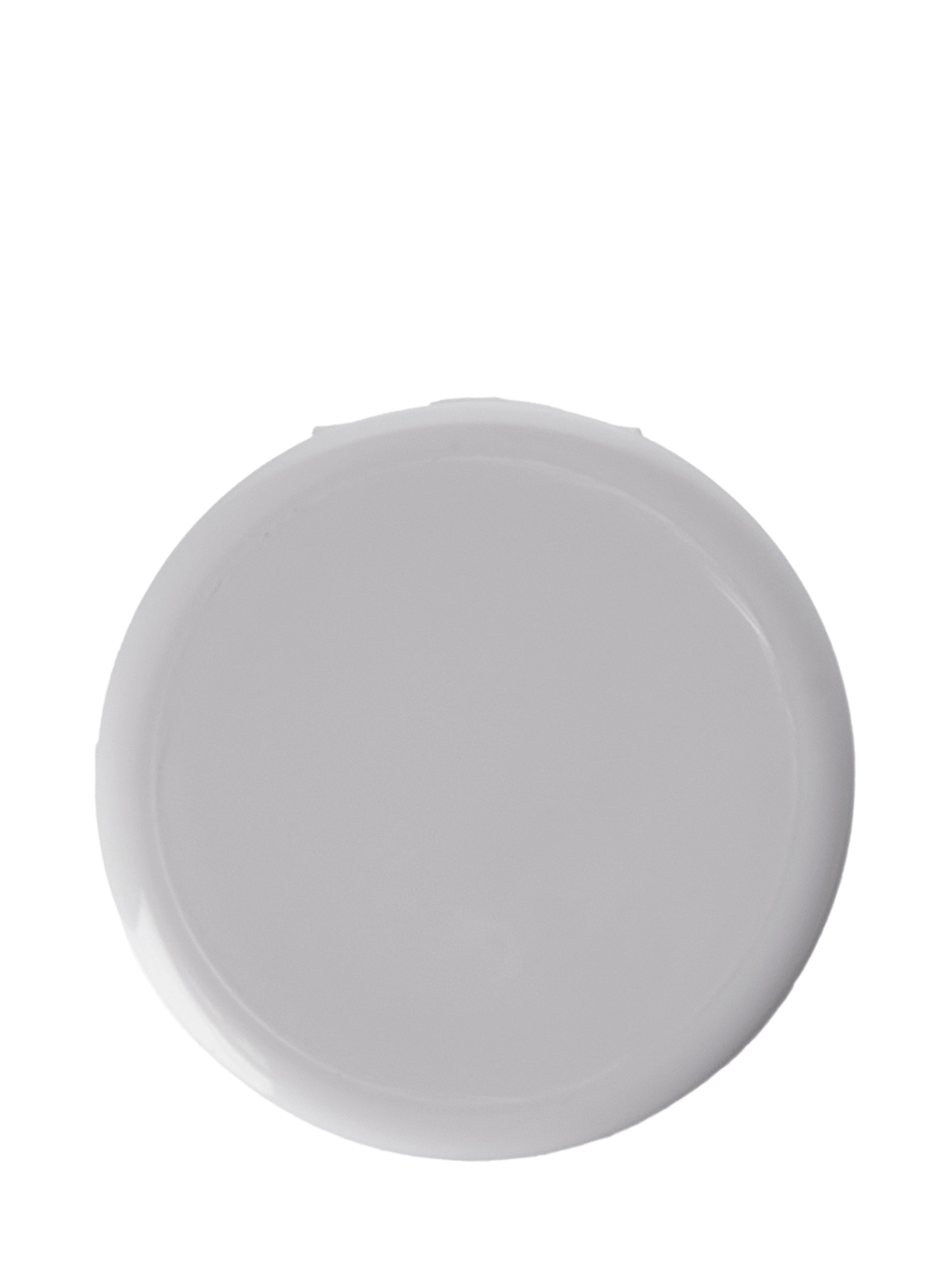 White PP Plastic 38-400 Ribbed Skirt Hinged Flip Top Snap Dispensing Lid – L094WHP1