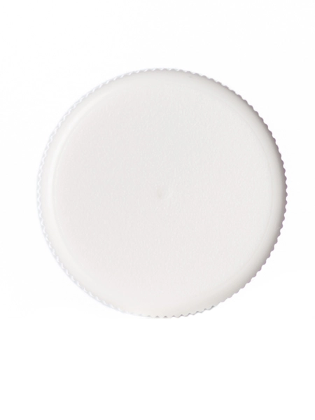 White PP Plastic 20-410 Ribbed Skirt Lid – L101