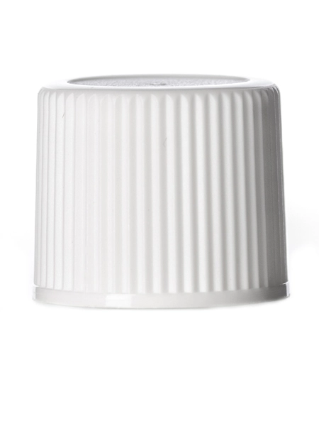 White PP Plastic 15-415 Ribbed Skirt Lid – L102