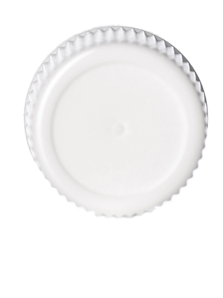 White PP Plastic 15-415 Ribbed Skirt Lid – L102
