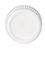 White PP plastic 15-415 ribbed skirt lid with foam liner