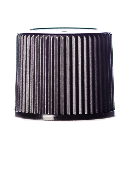 Black PP Plastic 15-415 Ribbed Skirt Lid – L102B