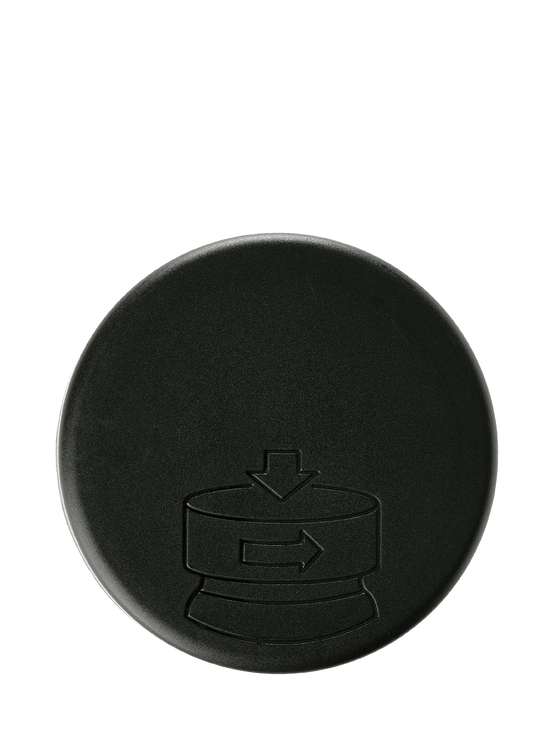 Black PP Plastic 70-400 Child-Resistant Smooth Pictorial Lid – L1079BKH28