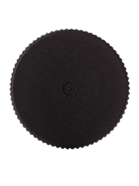 Black PP Plastic 20-400 Ribbed Skirt Lid – L111BKH163