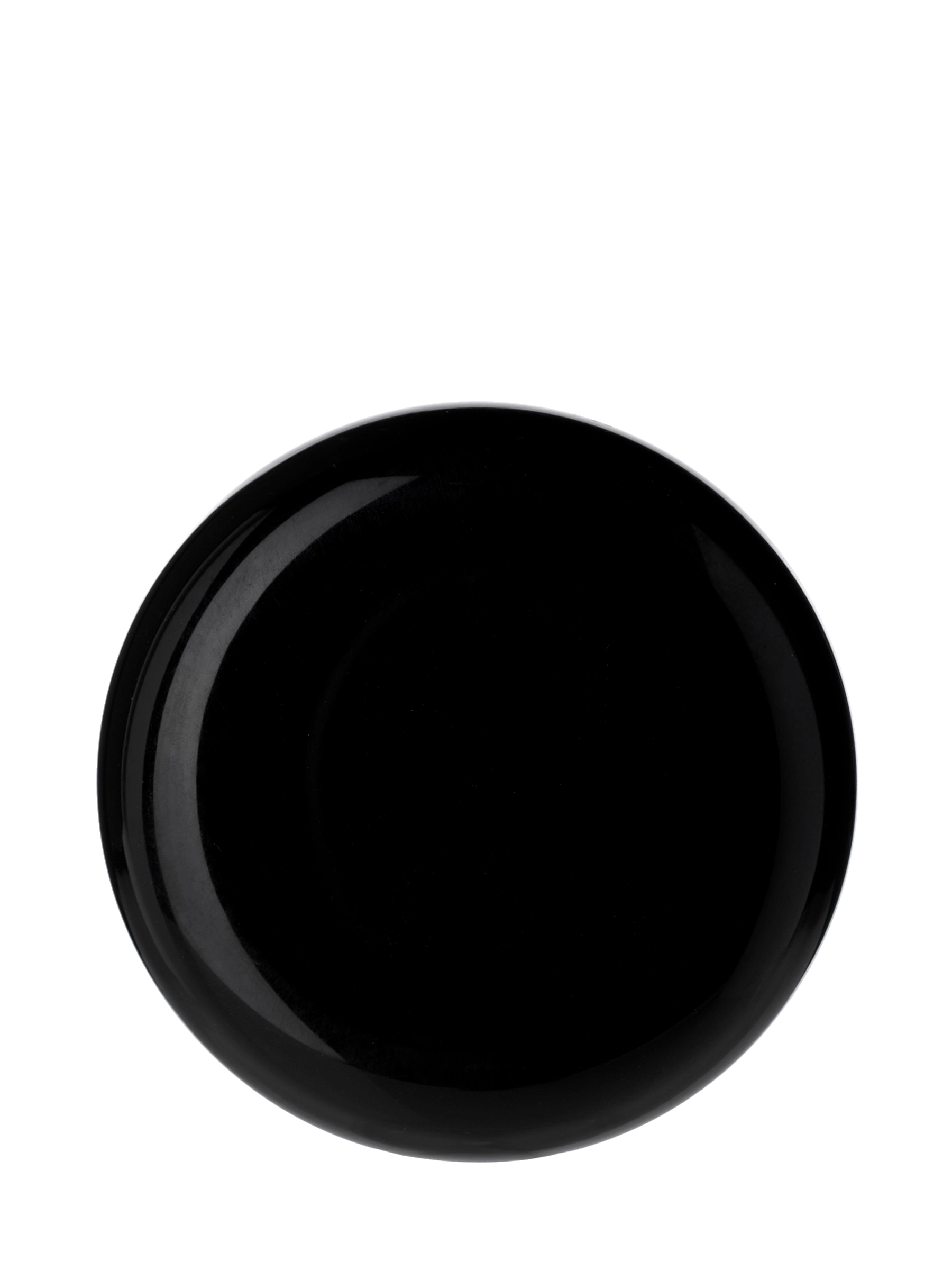 Black PP Plastic 53-400 Dome Lid – L1134BKF2
