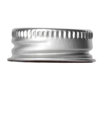 Silver aluminum lid 24-400 with foam liner