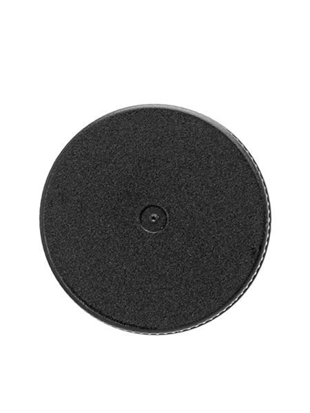 Black PP Plastic 20-410 Ribbed Skirt Lid – L115BKP1