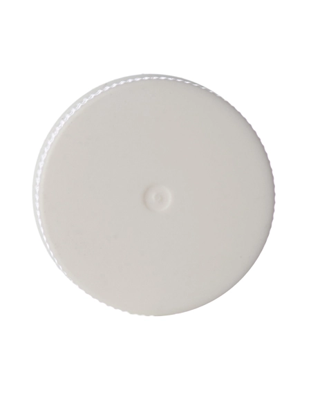 White PP Plastic 20-410 Ribbed Skirt Lid – L115WHH64