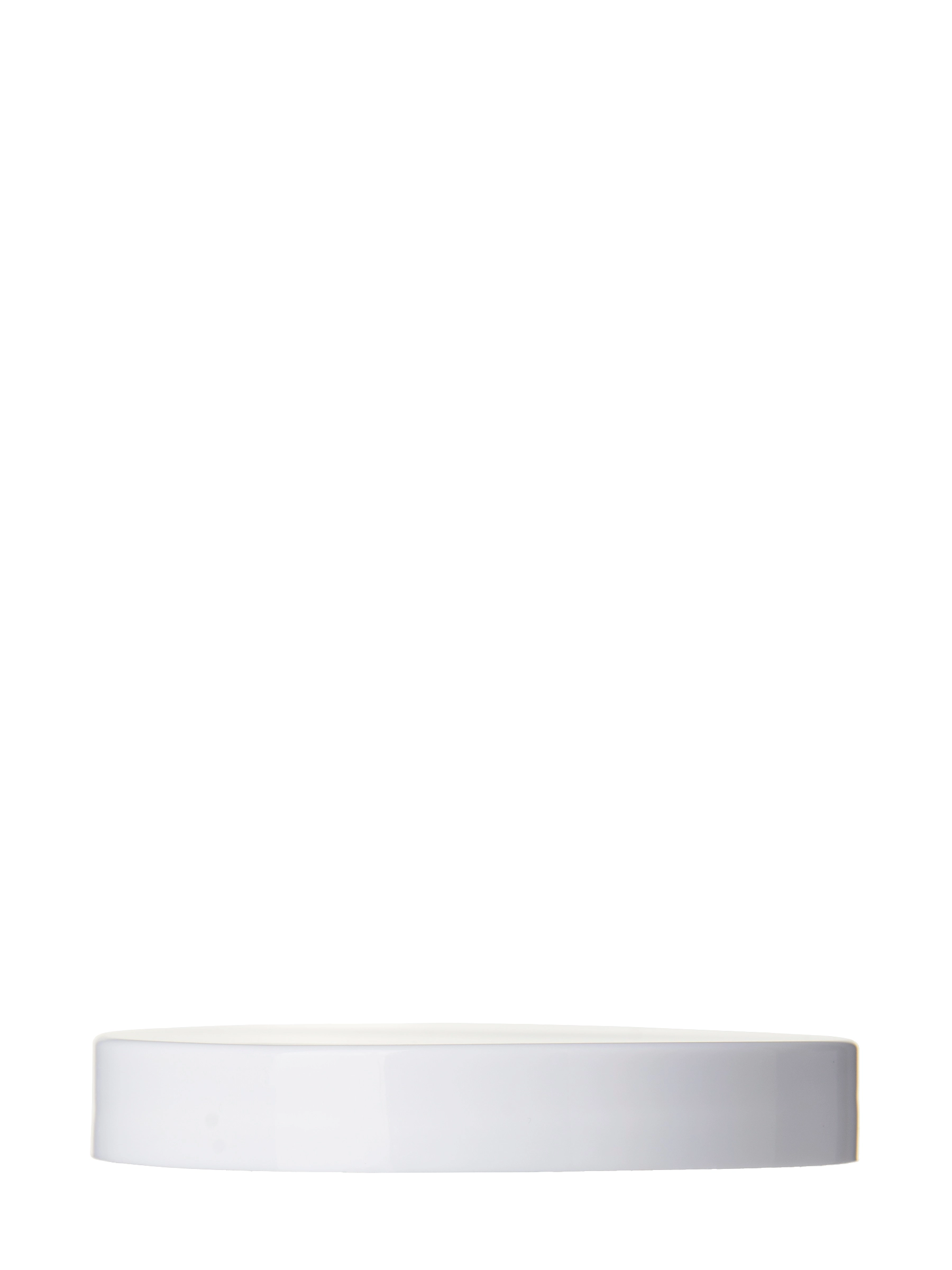 White PP Plastic 89-400 Smooth Skirt Lid – L1234WHH51