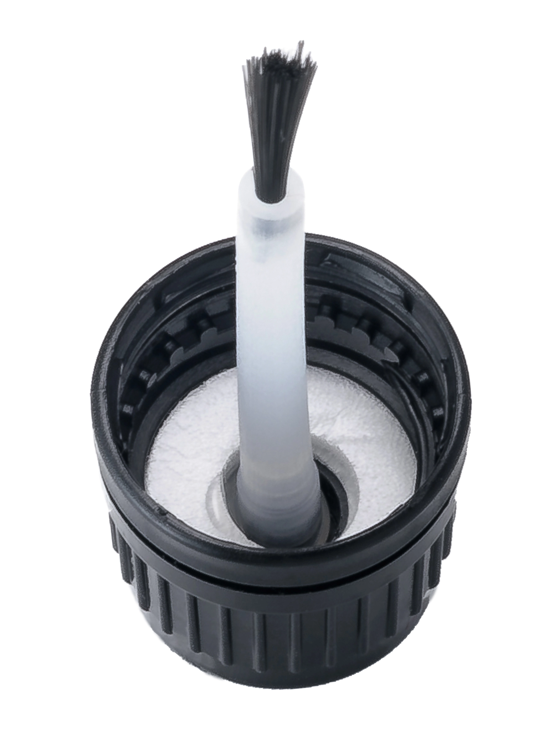 Black PP Plastic 18-410 Tamper-Evident Brush Cap – L1264BKF1