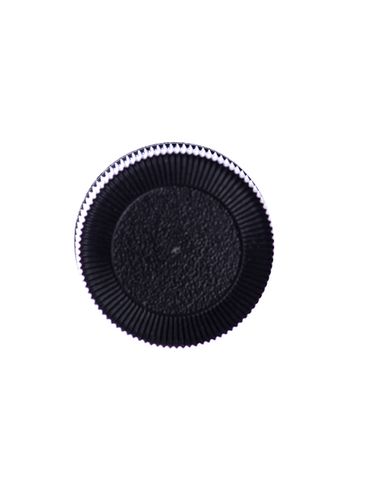 Black PP plastic 20-400 brush cap with 2.625 inch brush