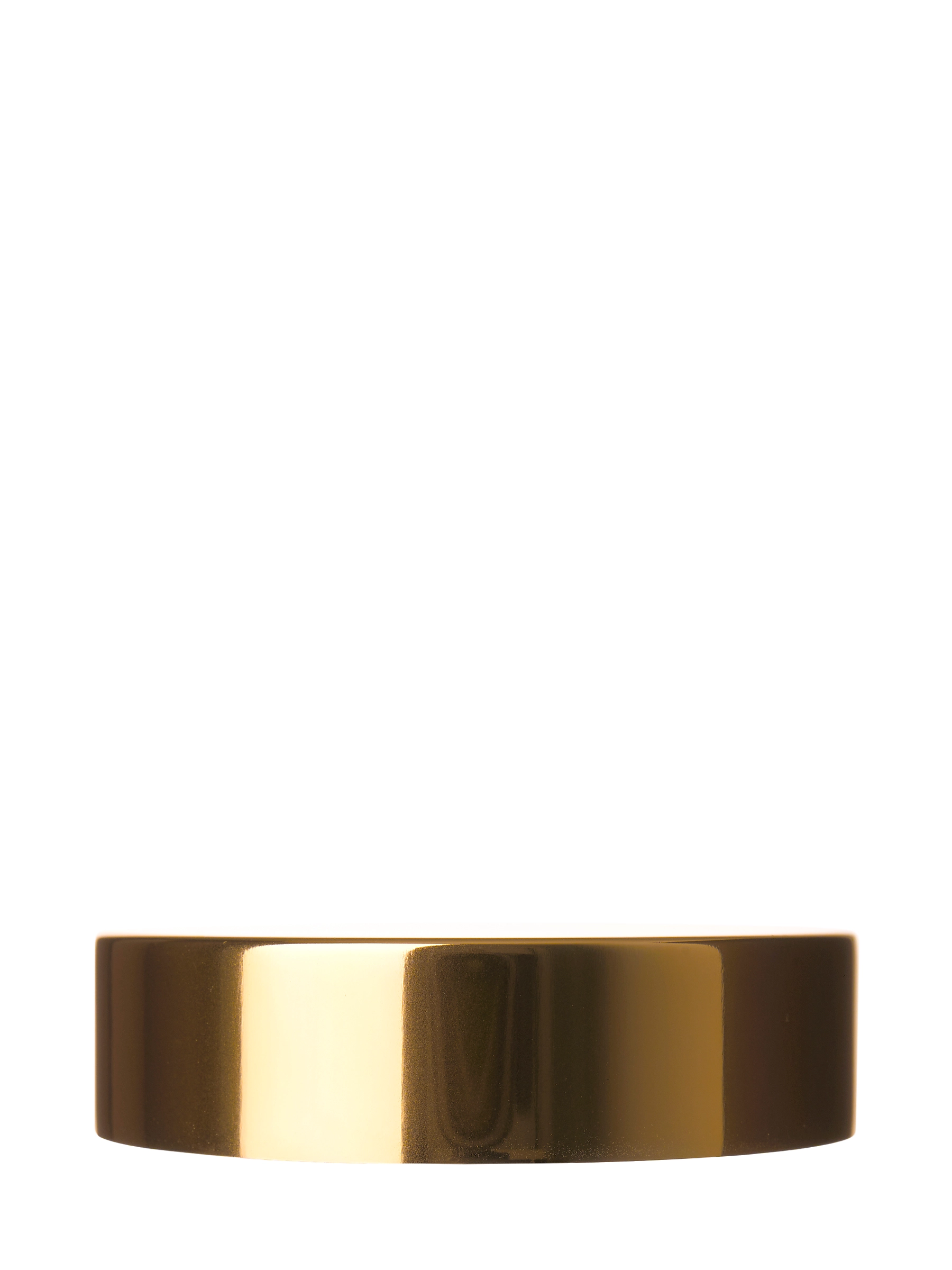 Gold Metal Overshell and PP Plastic 53-400 Smooth Skirt Lid – L1301GDF1