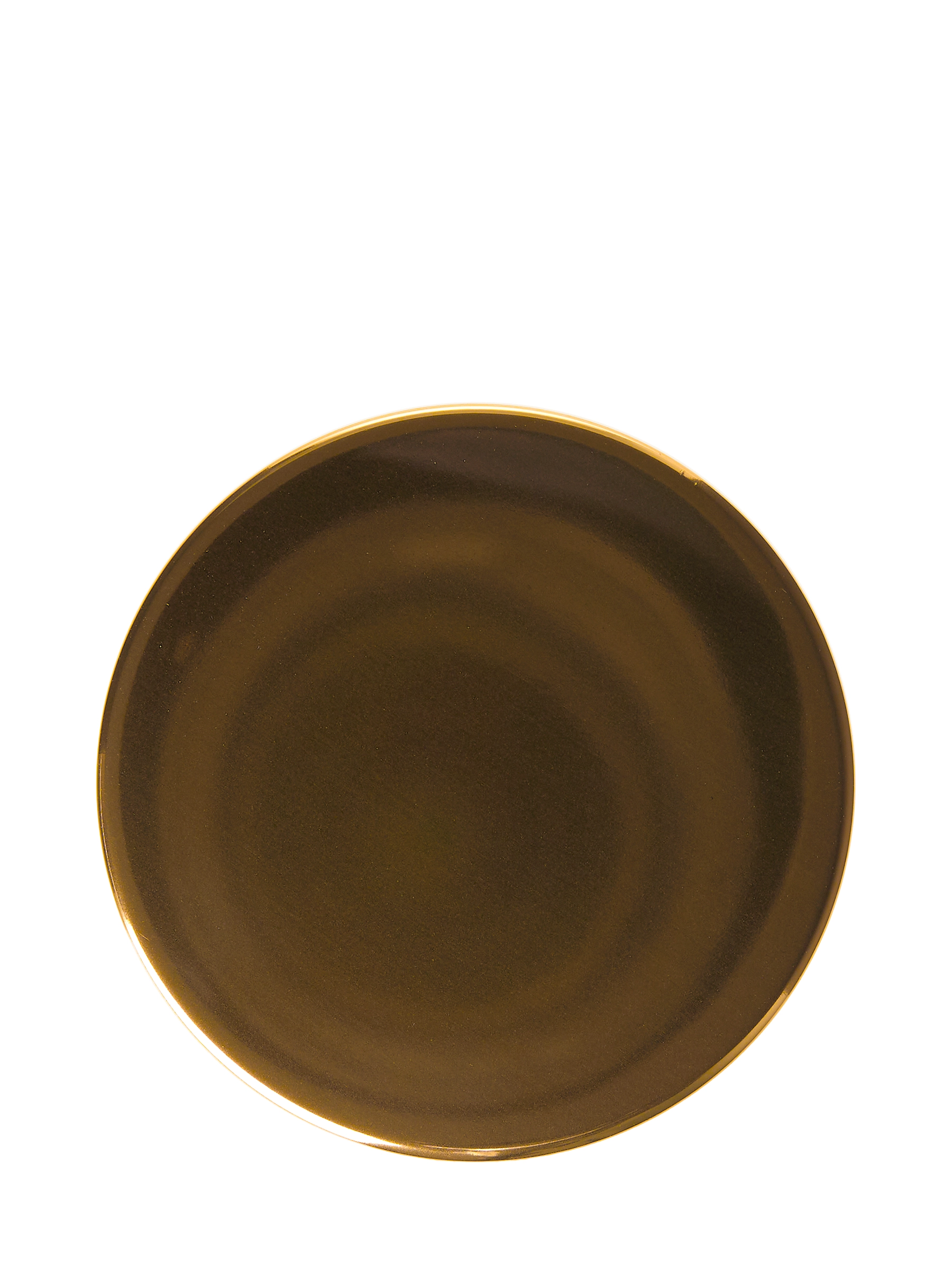 Gold Metal Overshell and PP Plastic 53-400 Smooth Skirt Lid – L1301GDF1