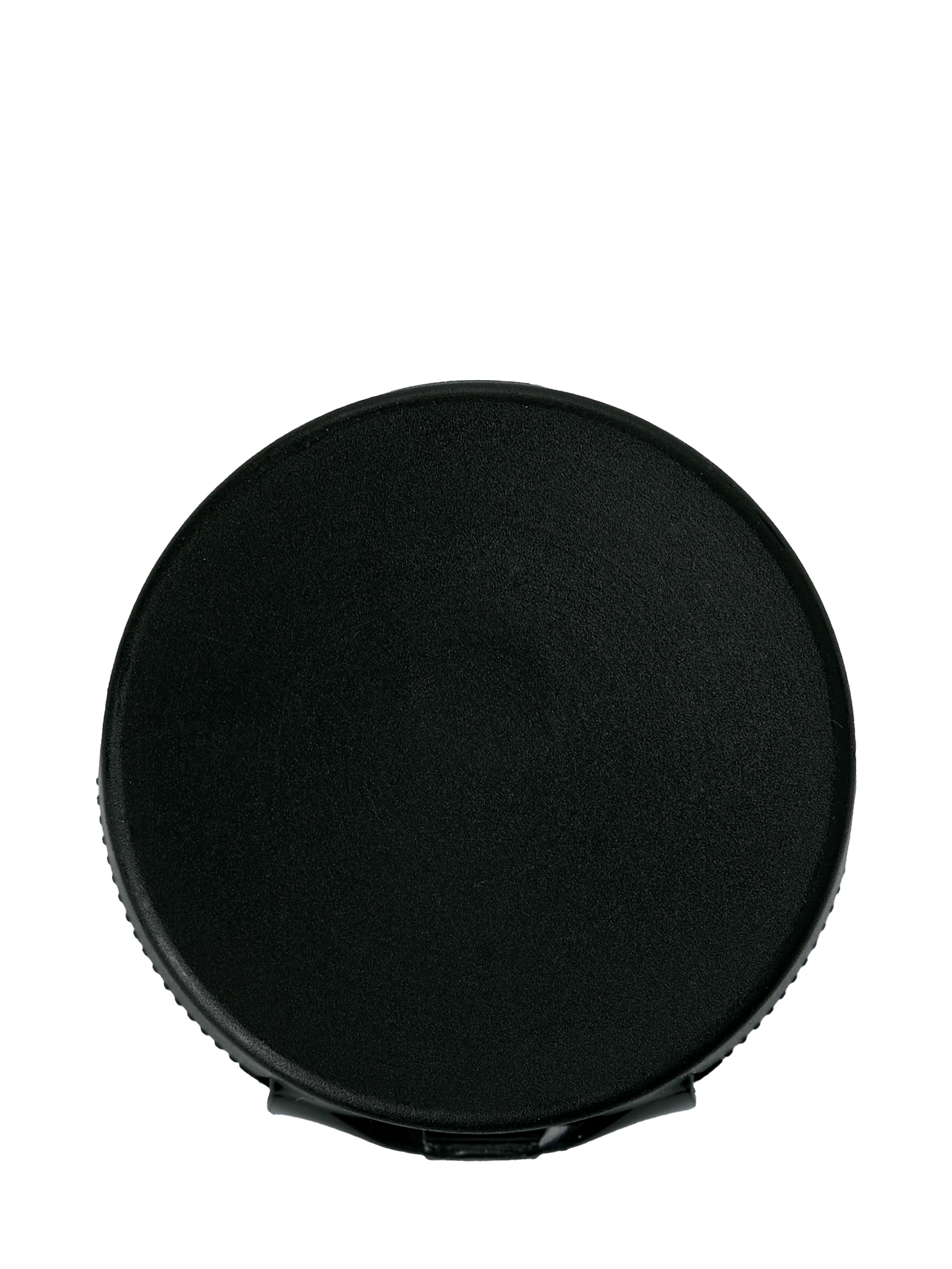 Black PP Plastic 24-410 Ribbed Skirt Hinged Flip Top Snap Dispensing Lid – L13301BKP4