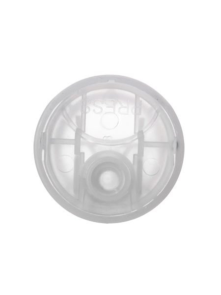Natural-Colored PP Plastic 24-410 Smooth Skirt Unlined Disc Top Lid – L1368NT