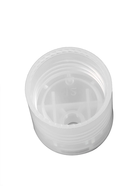 Natural-Colored PP Plastic 24-410 Smooth Skirt Unlined Disc Top Lid – L1368NT