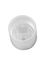 Natural-colored PP plastic 24-410 smooth skirt unlined disc top lid