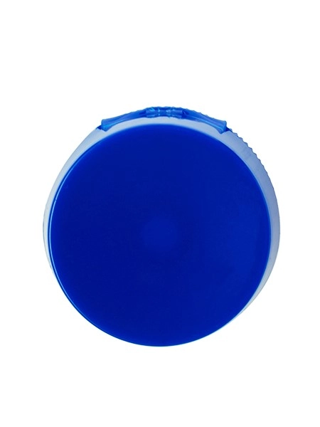 Blue PP Plastic 33-400 Ribbed Skirt Flip Top Unlined Lid – L1374BL