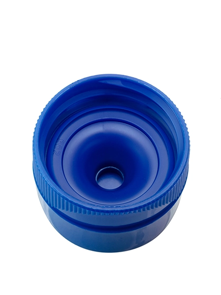 Blue PP Plastic 33-400 Ribbed Skirt Flip Top Unlined Lid – L1374BL