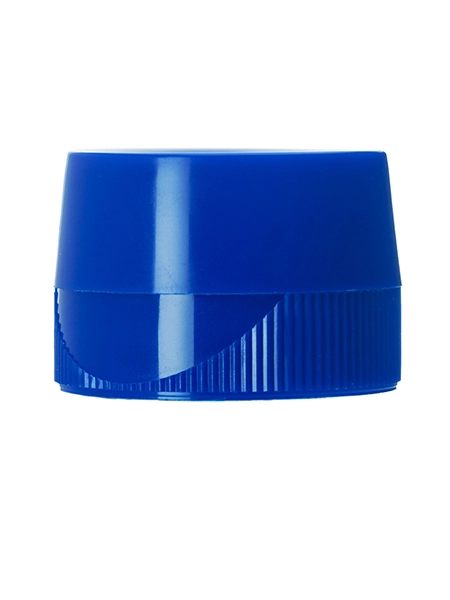 Blue PP Plastic 33-400 Ribbed Skirt Flip Top Unlined Lid – L1374BL